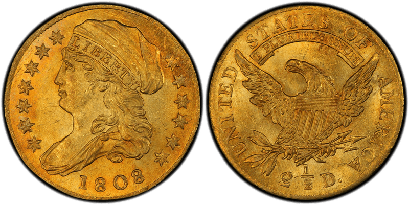 1808 Large Draped Bust Quarter Eagle